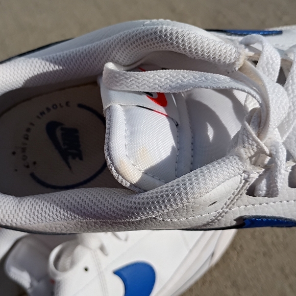 Nike Court Legacy Men's White and Blue Sneakers Size 9.5 Women's 11 - Picture 9 of 11